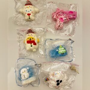 “Kawaii Squishy Toy Bundle – Sanrio, Winter, Decoden – NEW Sealed”